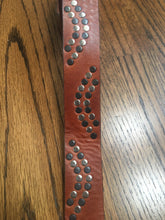 Load image into Gallery viewer, Brave - Ferio Cognac Studded Belt-Brandy