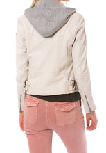 Load image into Gallery viewer, Yoa Hooded Leather Jacket