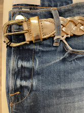 Load image into Gallery viewer, Vanzetti - Gold Braided Leather Belt
