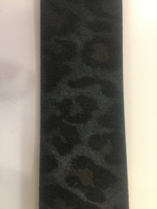 Leopard Print Belt - Charcoal