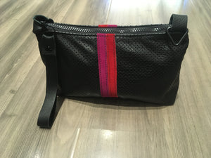 Nancy Wristlet/Crossbody Handbag - Black Perf
