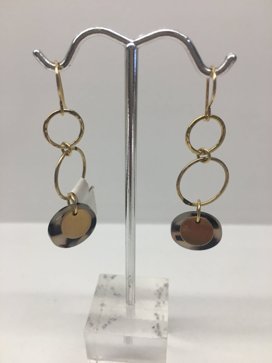 Tortoise Circles and Circles - Earrings