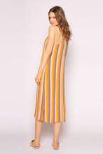 Load image into Gallery viewer, Striped Racerback Midi Dress - Pink/Olive