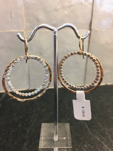 Load image into Gallery viewer, Medium Hammered Circle &amp; Bubble Circle Inside Earrings