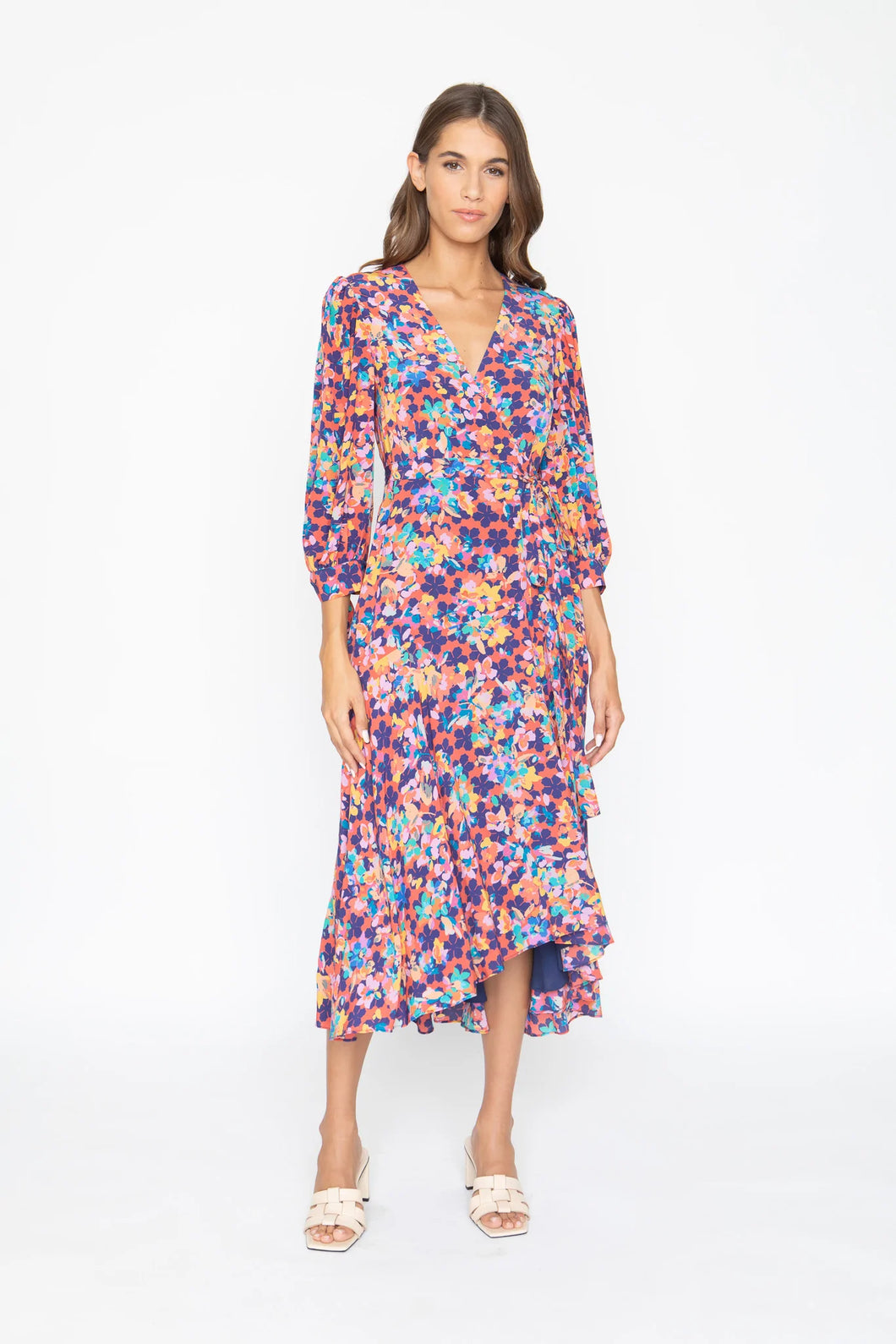 Caballero Moon Maxi Dress - Stamped Hibiscus