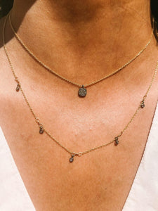 Pave Diamond Delicate Necklaces