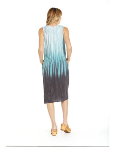 River + Sky Organic Slub Cotton Dress - Waterfall