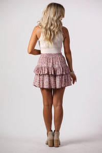 Sea Lustre - Muse Mini Skirt - Rosewater