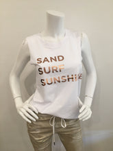 Load image into Gallery viewer, Sand Surf Sun Tank - White, Grey