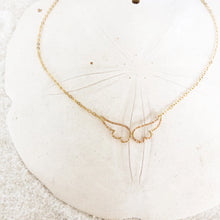 Load image into Gallery viewer, IAM Angel Wing Necklace - Gold Fill