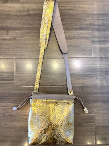 Let & Her  - Bjoux Crossbody Bag Big, Gold Embossed