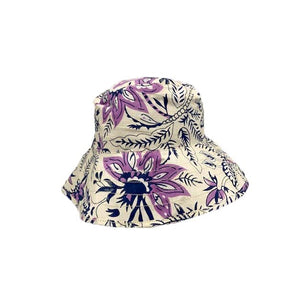 Hat Attack- Printed Floral Bucket- Blue
