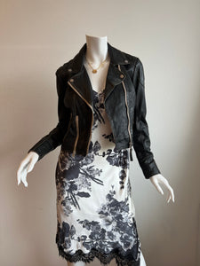 Gold Hawk - Coco Slip Dress - Black/Grey Floral