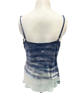 River + Sky-  Satin Raya Tank- Blue