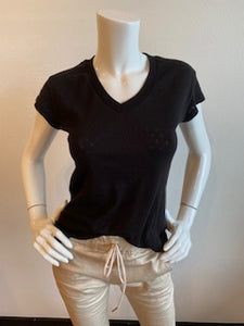 DY Choice, Bevy Flog - Diana Knit V-Neck Top
