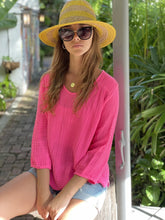 Load image into Gallery viewer, Felicite Venice Top - Hot Pink