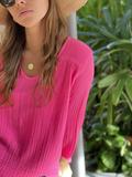Load image into Gallery viewer, Felicite Venice Top - Hot Pink
