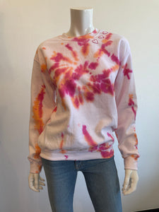 Park Barrett - Heart Embroidered Tie Dye Sweatshirts