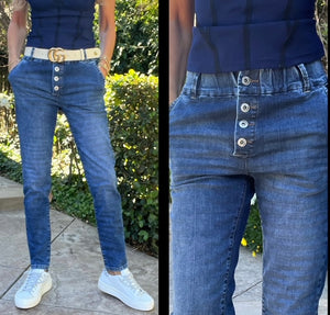 Ronit Flog Style - Button Fly - Denim