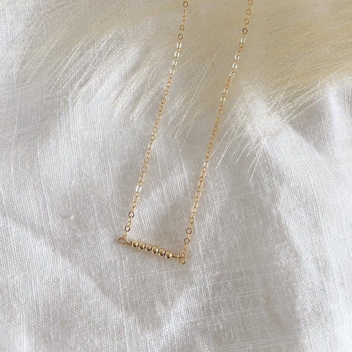 Mini Ball Choker Necklace - Gold Fill