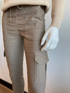 Gaya Cargo Style Flog Pants - Brown Herringbone