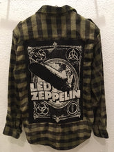 Load image into Gallery viewer, Upcycle Envy - Vintage Flannel - Led Zeppelin M/L