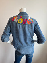 Load image into Gallery viewer, Billy T - Peace and Love Denim Shirt