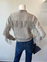 Load image into Gallery viewer, Brodie - Sophia Fringe Sweater - Frost