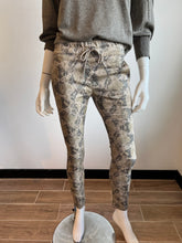 Load image into Gallery viewer, Shely Drawstring Flog Pants - Desert Storm Python