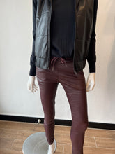 Load image into Gallery viewer, Shely Style Flog Pants - Burgundy Vegan Leather
