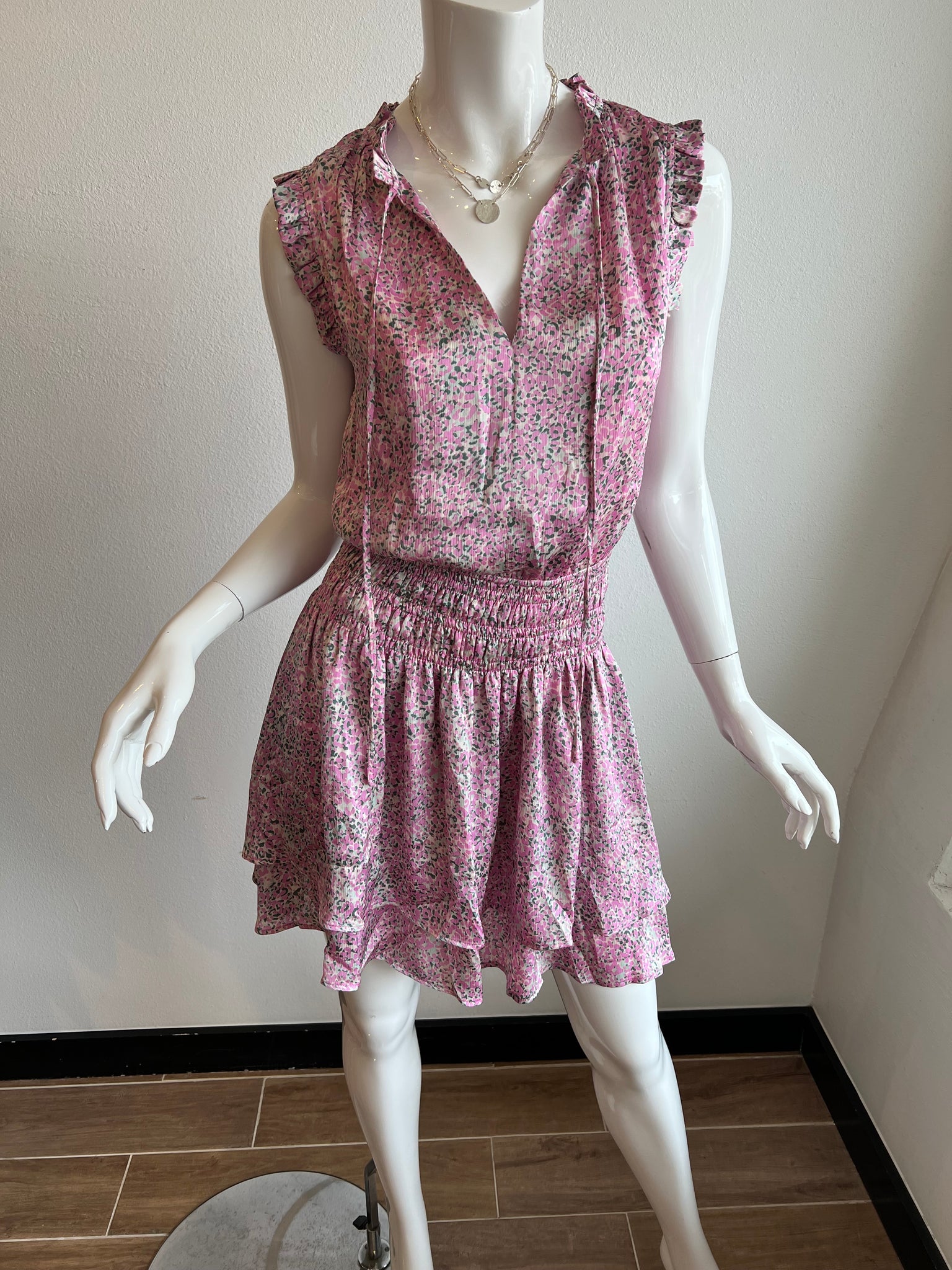 pinch pink dress Bisque Color Pinch Pleated Chiffon Bridesmaid Dresses