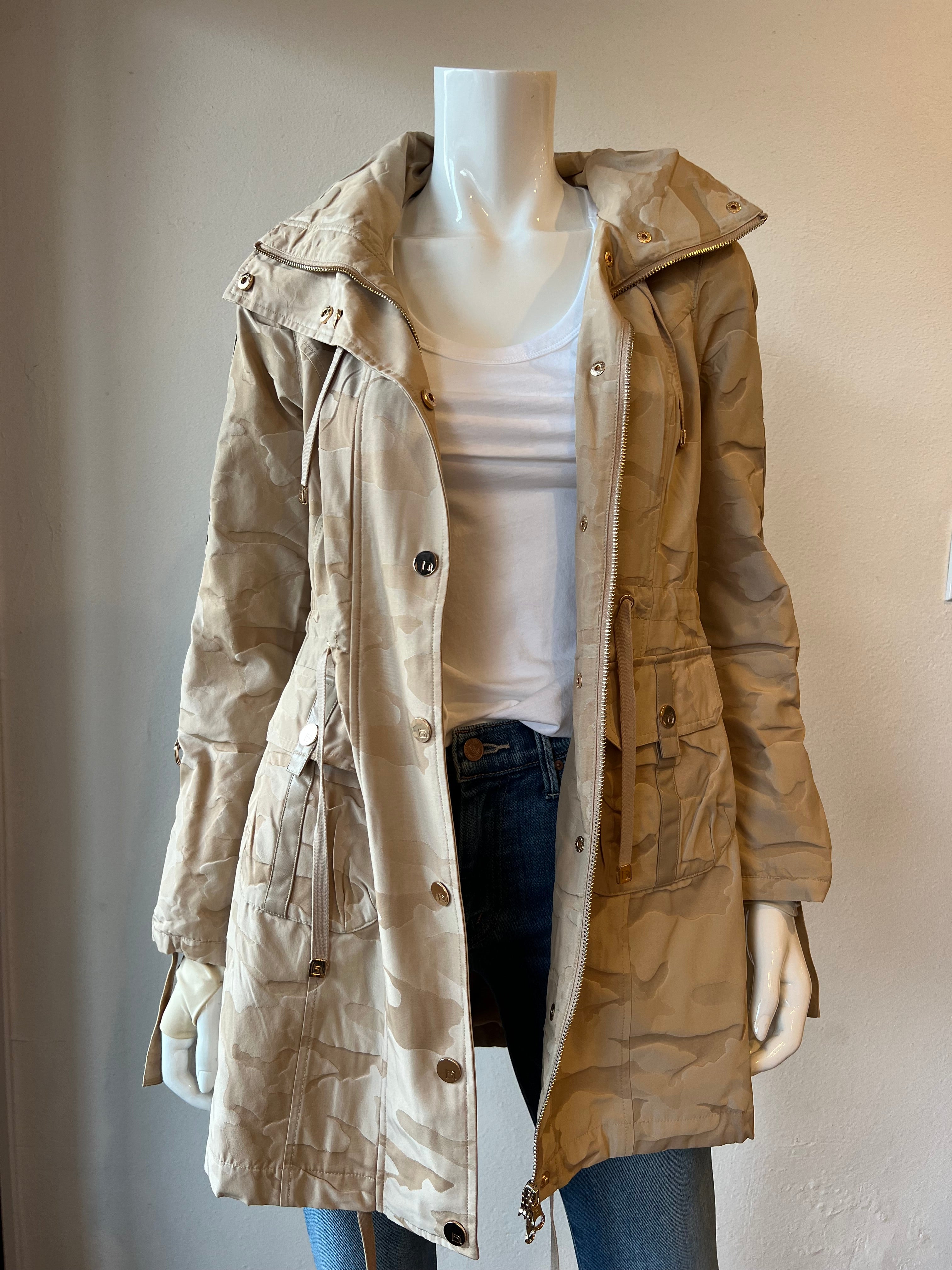 Blanc Noir Camo Anorak Jacket Irish Cream - Main Image