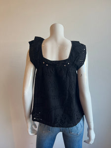 Sanctuary Soft Ruffle Camisole - Black