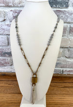 Load image into Gallery viewer, Macrame Vintage Lock Necklace