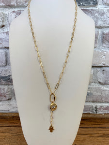 Long Y Link Chain Necklace