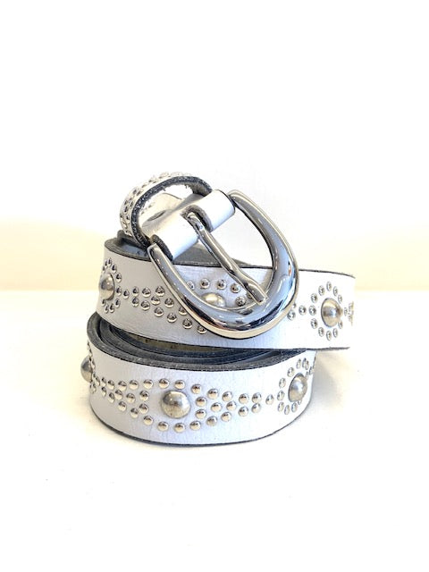 Narrow Studded B. Belt