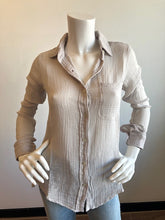 Load image into Gallery viewer, Felicite - Boyfriend Button Up Gauze Top - Birch