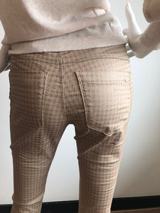 Shely Style Flog Pants - Rust Checker