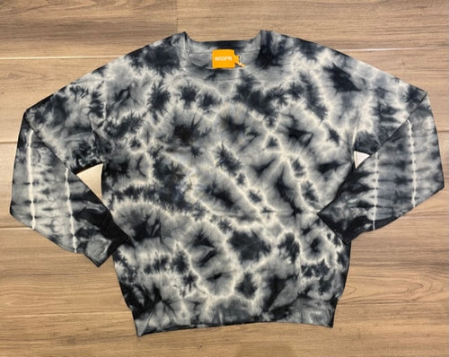 Wispr by Brodie Moonlight Tie Dye Sweatshirt (Sweater) - Coal Dye