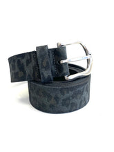 Load image into Gallery viewer, Leopard Print Belt - Charcoal