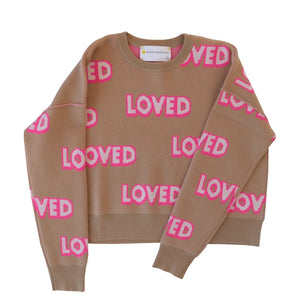 Kerri Rosenthal Patchwork The Sydney You are Loved Cashmere Sweater - Ferris