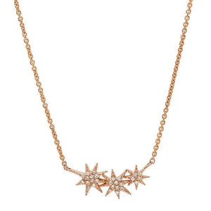 Triple Starburst Necklace