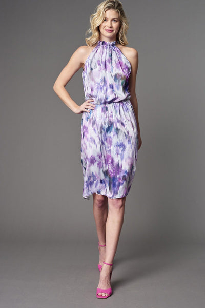 Lola & Sophie Ikat Halter Dress Small