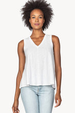 Load image into Gallery viewer, Lilla P - V-Neck Swing Tank - White