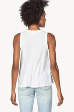 Load image into Gallery viewer, Lilla P - V-Neck Swing Tank - White