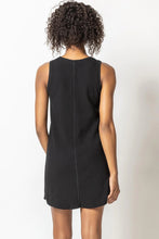 Load image into Gallery viewer, Lilla P Waffle Tank Dress  - Black