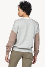 Load image into Gallery viewer, Lilla P Oversized Sweatshirt Sweater - Ivory Colorblock