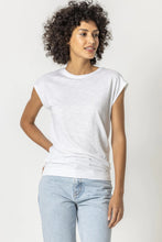 Load image into Gallery viewer, Lilla P - Sleeveless Wedge T-Shirt - Pool