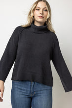 Load image into Gallery viewer, Lilla P Easy Turtleneck Sweater - Black