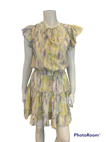 Pinch- Ruffle Dress - Multi